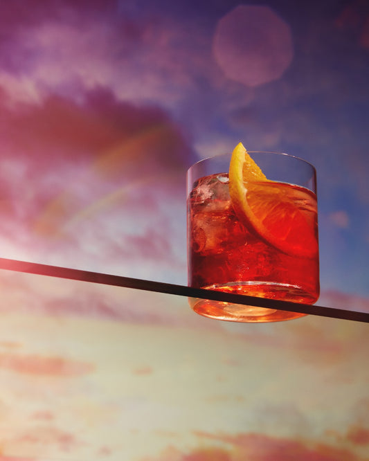 Traditional Negroni Cocktail made with Four Pillars Spiced Negroni Gin