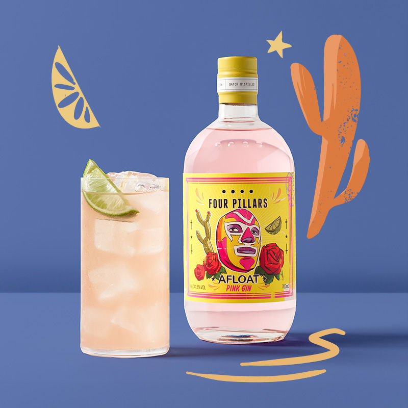 Four Pillars Gin | Afloat Pink Gin | Diablo Rosa Pink Gin Cocktail Recipe