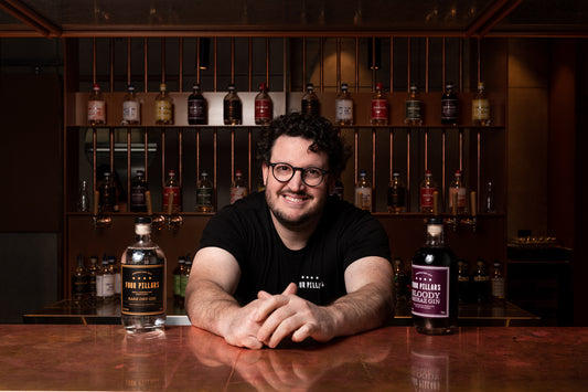 A picture of Melbourne Bartender and Hospitality royalty, Nick Tesar at the Four Pillars Distillery