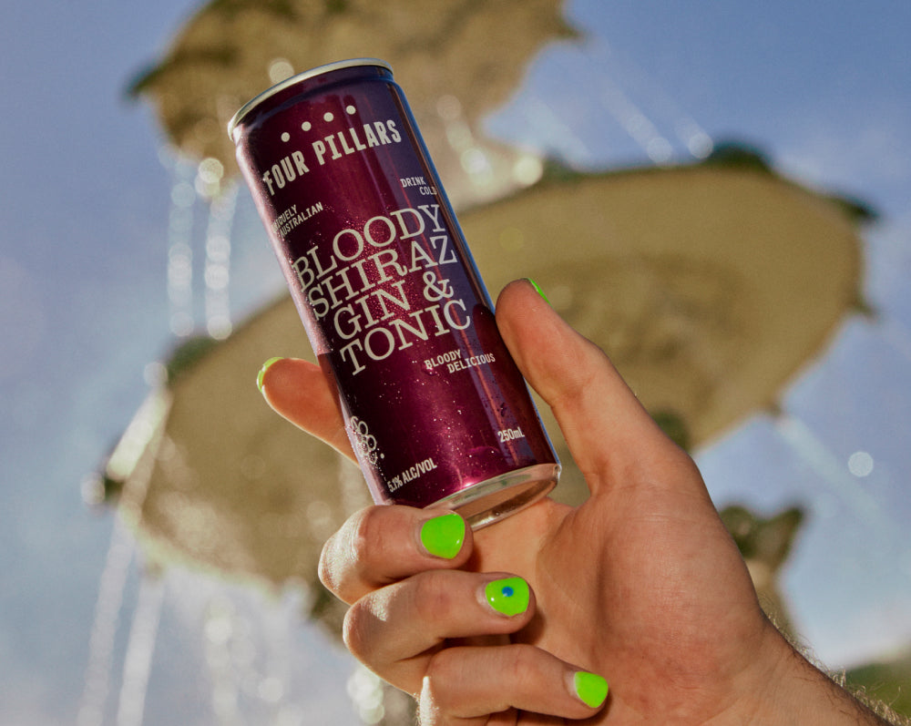 Bloody Shiraz Gin Ready-to-Drink Canned G&T 4 Pack – Four Pillars Gin