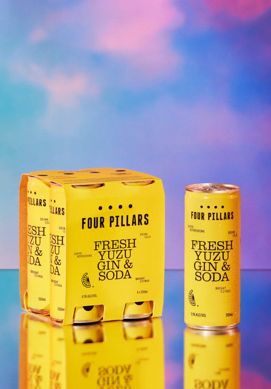 Fresh Yuzu Gin & Soda Tins