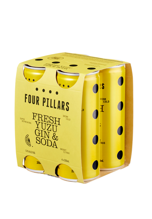 Fresh Yuzu Gin & Soda Tins