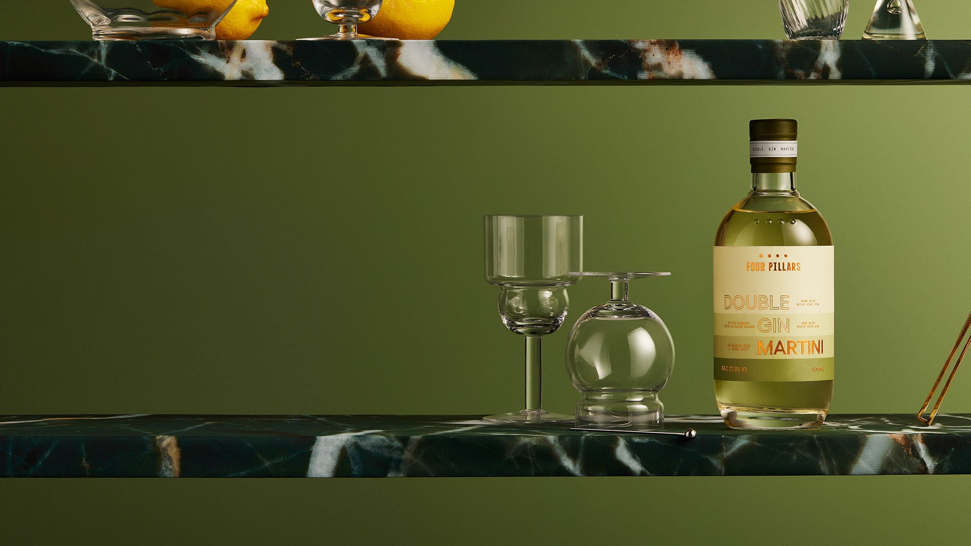 A Ready-to-Drink Gin Martini | Olive Leaf & Fresh Yuzu Gin Blend – Four