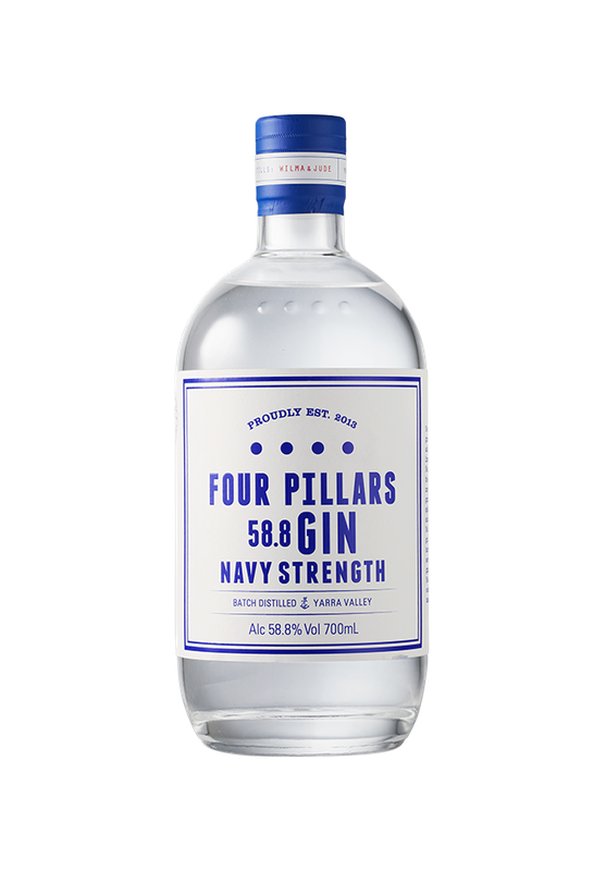 A deep etch of Four Pillars Gin's fan favourite, Navy Strength Gin. 