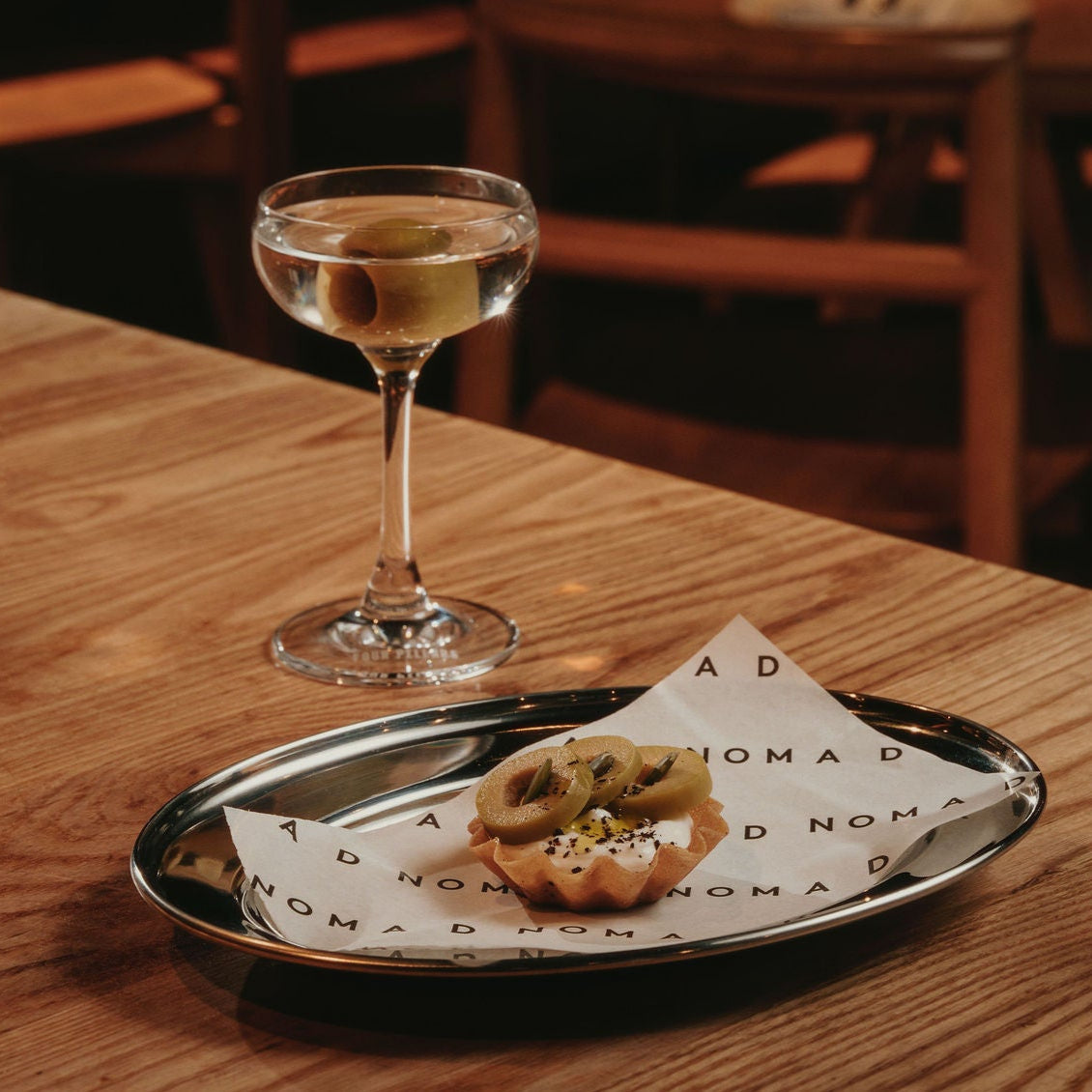 NOMAD Martini & snack pairing - Four Pillars Martini Collective