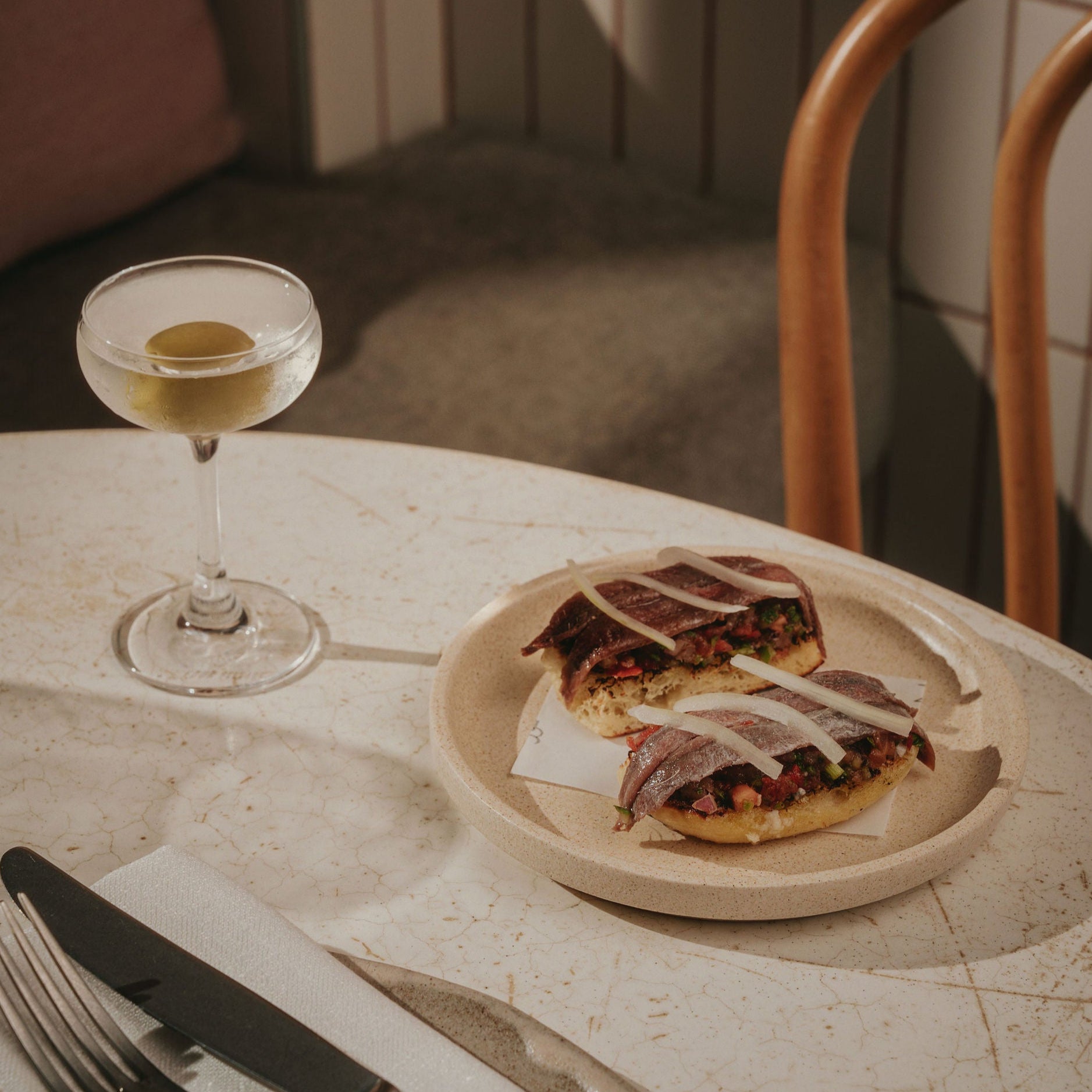 NOUR Martini & snack pairing - Four Pillars Martini Collective